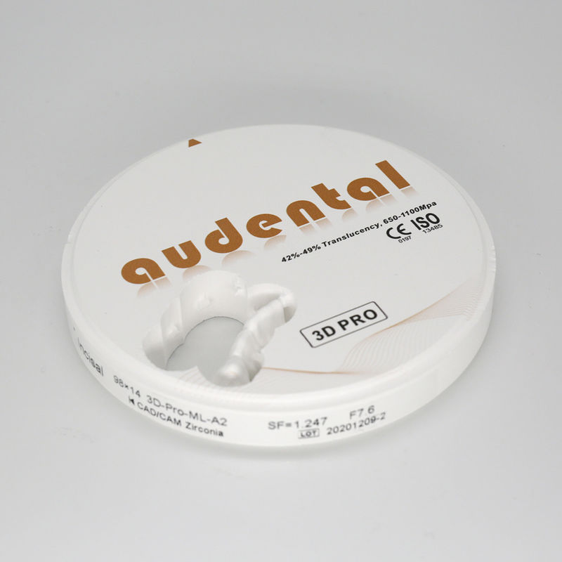 650-1100Mpa Стоматологический цирконовый блок Vita16 Bleach4 Цвет OEM/ODM