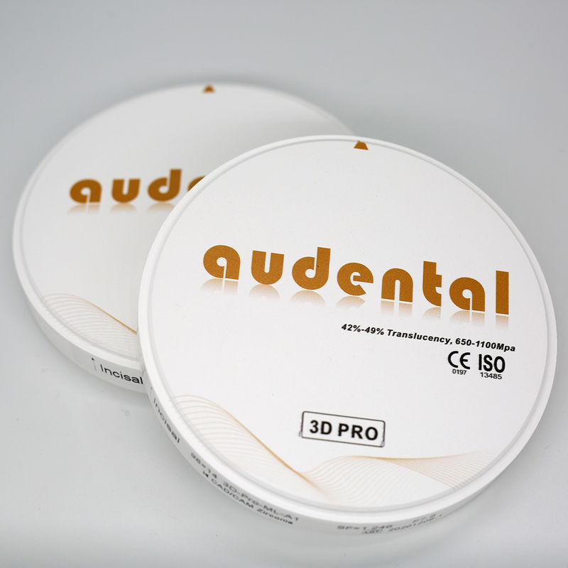 92/95/98mm Dental Lab 3D Pro Zirconia Block с высокой прозрачностью и многослойным дизайном