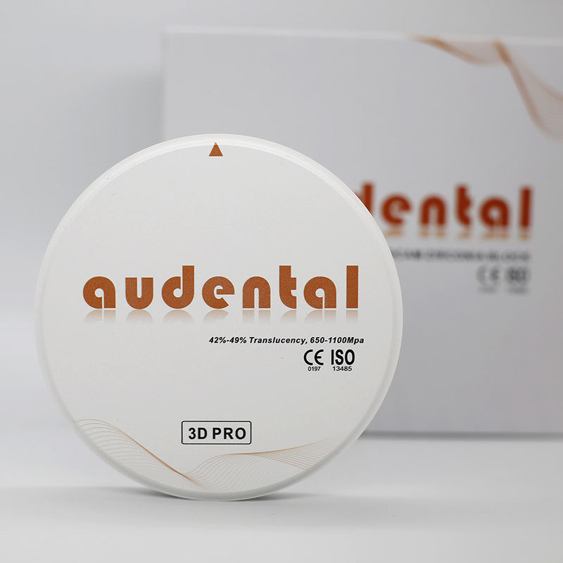 Audental 3d Pro Zirconia Block 1200Mpa 98mm CAD CAM System Стоматологические лабораторные материалы 10-30 мм для внутренней короны