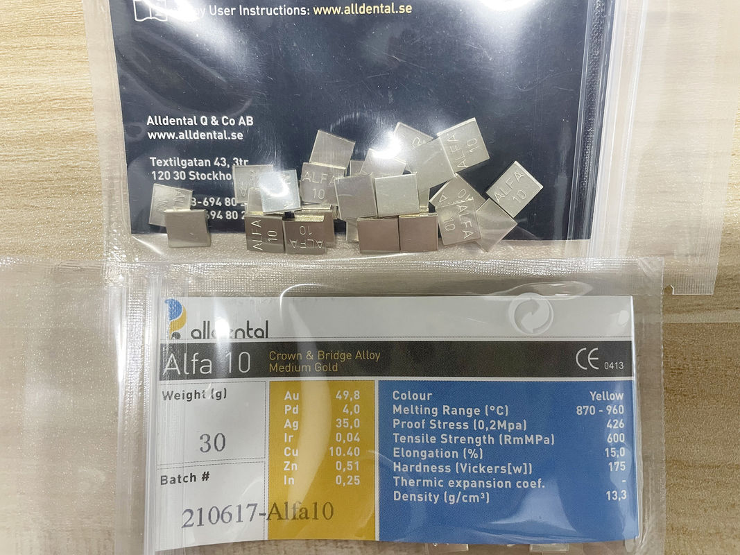 Audental A42 (Noble alloy/Crown&Bridge alloy/Yellow/Au49.5%)