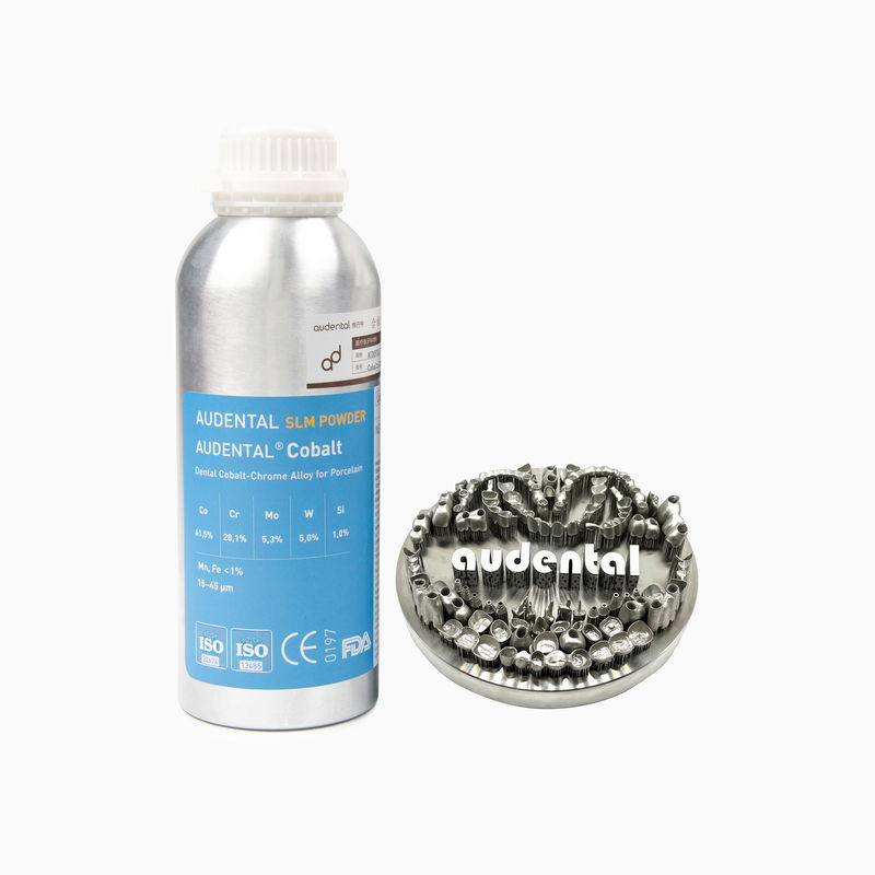 Профессиональный CoCr Cobalt Chromium SLM Powder для стоматологической 3D-печати металла частичных рамок и поддонов