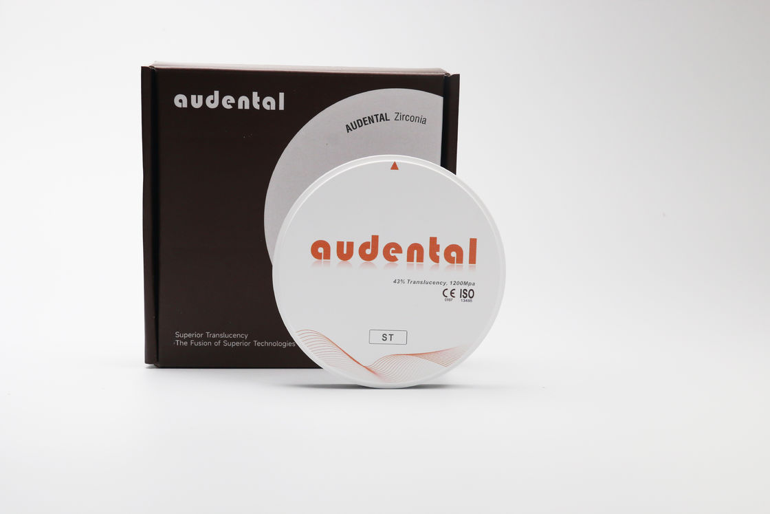 Audental ST/DST Циркониевые блоки для реставрации зубов с полной аркой Белый пустой диск Фрезерная обработка CAD/CAM Лабораторный материал форма D 95 мм