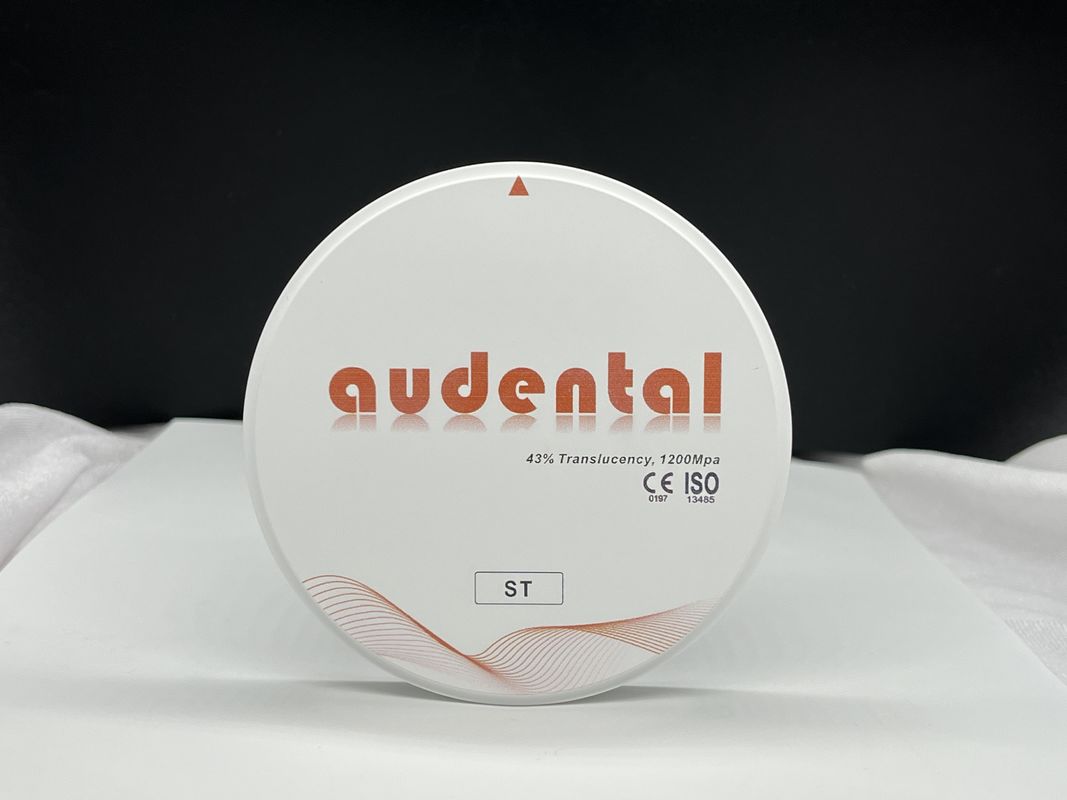 High Strength ST White Zirconia Block 41-43% Translucent For Dental Restorations