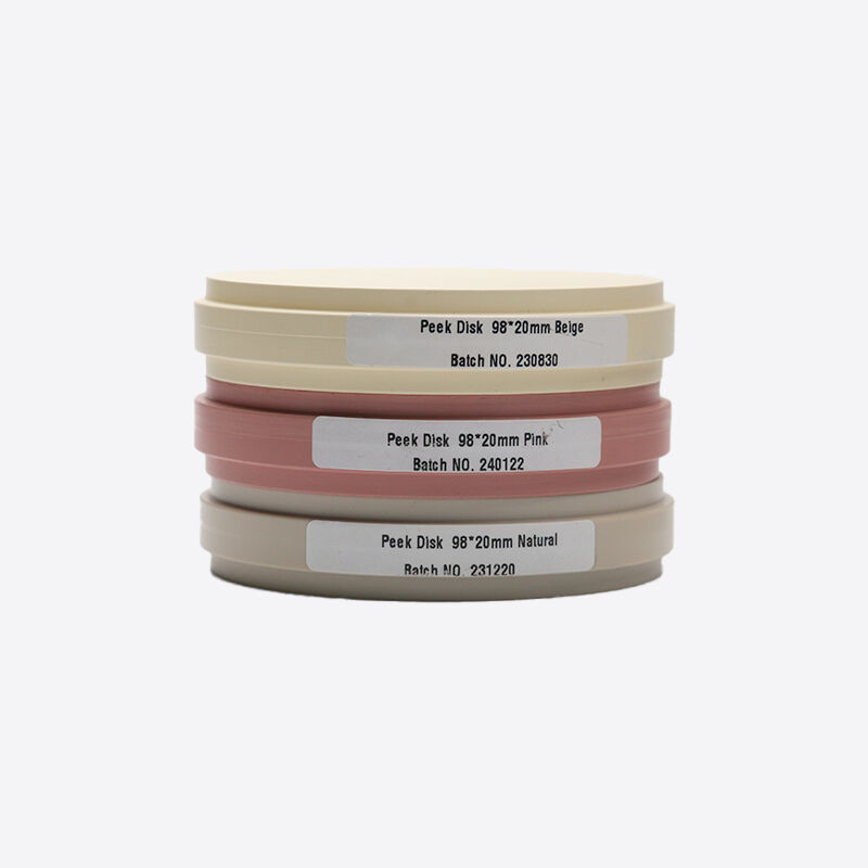 Стоматологический блок Pmma, подходящий для реставрации зубов, включая временные короны, мосты и опоры с прочным материалом