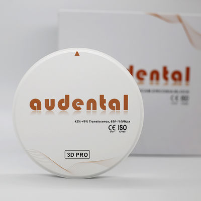 Audental 3d Pro Zirconia Block 1200Mpa 98mm CAD CAM System Стоматологические лабораторные материалы 10-30 мм для внутренней короны
