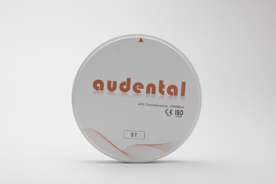 Audental ST/DST Циркониевые блоки для реставрации зубов с полной аркой Белый пустой диск Фрезерная обработка CAD/CAM Лабораторный материал форма D 95 мм