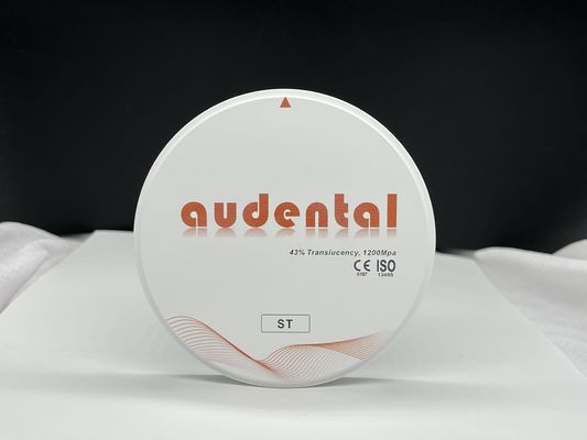 High Strength ST White Zirconia Block 41-43% Translucent For Dental Restorations