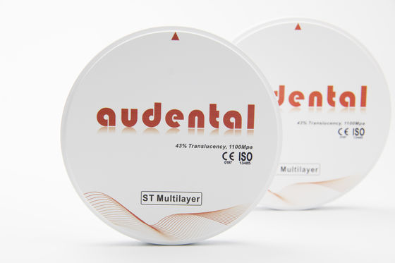 Dental Lab Fast Processing ST Multilayer Zirconia Blank No Coloring Needed for Restoration